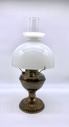 Antique Electrified Miller Juno Lamp.