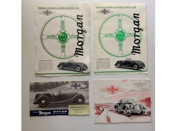 4-pc. Morgan And 4 Brochures, A Pair Of Single Sheets, 2 Folding - All In Good Condition