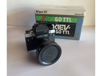Kiev 60 Soviet Medium Format Camera With Arsat 30mm F/3.5 Fisheye Lens With Box