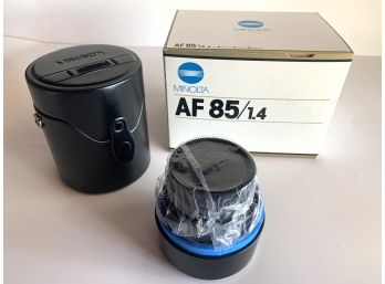 Minolta AF 85mm F/1.4 Lens NEW In Box - Unused