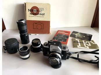 Nikon F Photomic FTN Camera With Nikkor 50mm F/1.4 Lens And Case With Accessories And Handbook