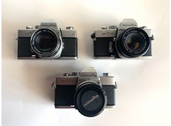 3 Minolta 35mm Cameras