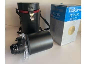 Tokina AT-X 300mm F/2.8 Lens With Case And Box