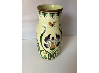 French Sarreguemines Arts And Crafts Vase