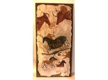 Painting On Plaster, Animals From The Lascaux Cave