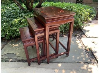 3 Asian Style Nesting Tables