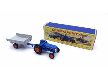 Matchbox No. K-11 Fordson Tractor And Farm Trailer