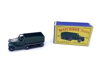 Matchbox No. 49 Army Half Track Mark III