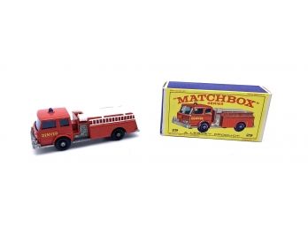 Matchbox No. 29 Fire Pumper Truck