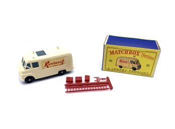 Matchbox No. 62 T.V. Service Van.  Plastic Tree With Accessories As Shipped.