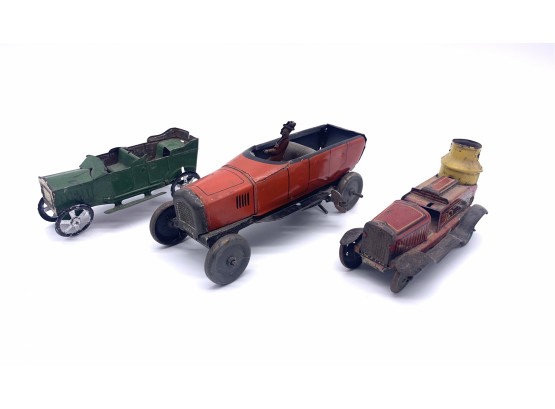 Lot Of 3 As-is Early Tin Toys