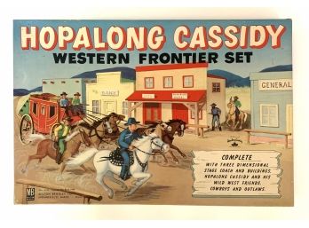 Early 1950's Milton Bradley Hopalong Cassidy Western Frontier Set