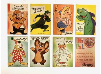 Lot Of 8 Beany And Cecil Trading Cards