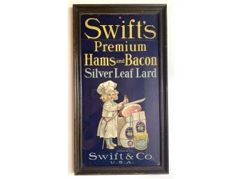 Vtg. Ad For Swift & Co's Premium Ham And Bacon Silver Leaf Lane