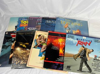 E15 Lot Of 10 Laserdiscs - Toy Story, Midnight Run, Independence Dat, Lion King