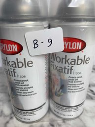 2 Pack Krylon Workable Fixatif - New And Sealed