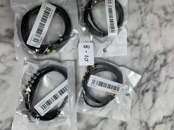 Set Of 4 Leather Bracelets - New