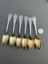 Set Of Antique Towle Desert Spoons