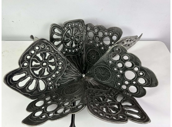 Large Cast Metal Butterfly Basket 21' - 8551 BC