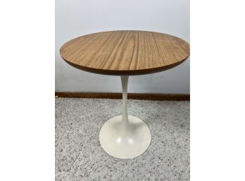 Saarinen Style Tulip Table With Wood Walnut Top - 53 Bc