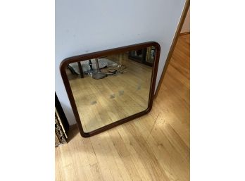 MCM Wood Frame Mirror By Lincoln Industries 1949