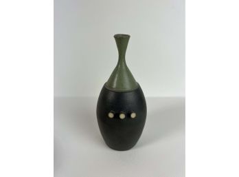 MCM Pottery Vase Signed G C 7' - 8549 BC