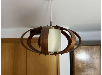 Mid Century Danish Bent Wood Light Fixture - 71 Bc