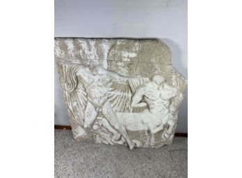 Large Plaster Scene Of Centaur And Classical Figure 39' - 72 Bc
