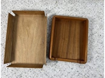 Pair Of MCM Wood Desk Trays - Laminex Denmark   Kalmar Designs - 138 BC