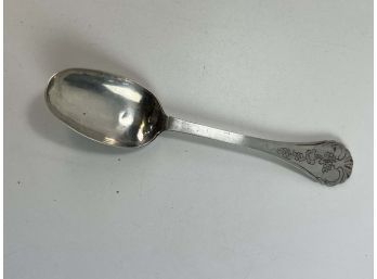 George Wickes English Sterling Silver Hand Chased Serving Spoon - 1785