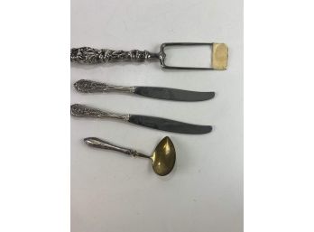 Lot Of Sterling Silver Handle Serving Pieces
