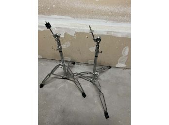 Pair Of Pearl Drum / Cymbal Stands