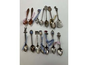 Large Lot Of Collector's Spoons - Travel