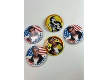 Pinback Buttons - Fonzie, Jerry Lewis, Fonzie For President
