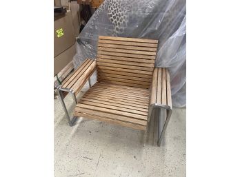 Tommy Bahama Tres Chic Teak And Steel Patio Lounge Chair
