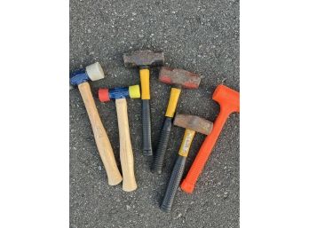 Large Lot Of Hammers And Mallets