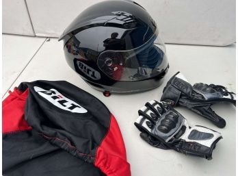 Seven Zero Seven Motorcycle Helmet With Bag And Motorcycle Gloves