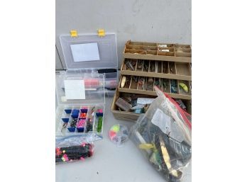 Fishing Lot - Boxes Of Misc Tackle