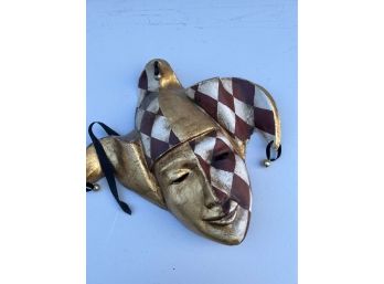 Venetian Papier Mache Mask - Signed