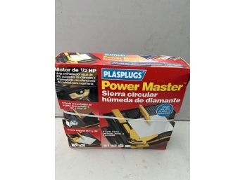Plasplugs Power Master 1/2 Hp Tile Saw - New