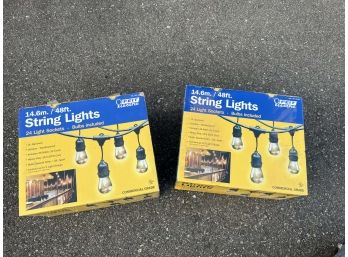 2 Boxes Feit 48 Ft String Lights - NEW