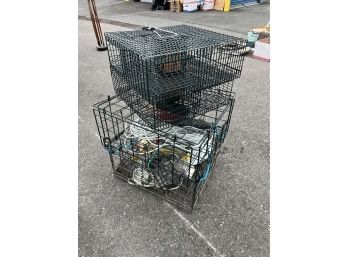 Lot Of Shrimp / Crab Traps With Accessories
