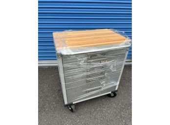 Seville Classics Rolling Drawers  / Storage With Stainless Fronts - #1