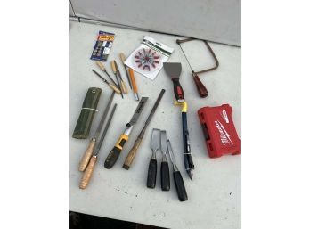 Large Lot Of Chisels, Files, And Misc Tools