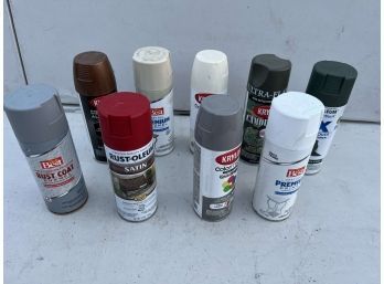 Lot Of Spray Paint (mostly Full) - Krylon, Rust-oleum