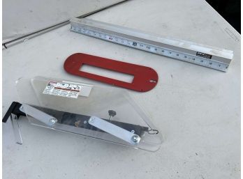 Table Saw Accessories - Fence, Plate, Safecut Guide