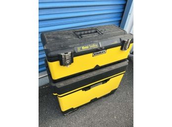 Stanley 23' Metal Toolbox - Stacking And Rolling