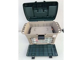 Large Tackle Box With Drawers And Misc Tackle