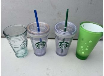 Lot Of 4 Starbucks Cups