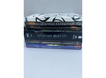 Lot Of Outdoor Adventure DVDs - Oakley, 7 Rivers, Planet Earth, Disappearing Waterfalls, More